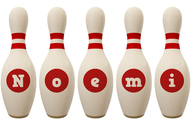 Noemi bowling-pin logo