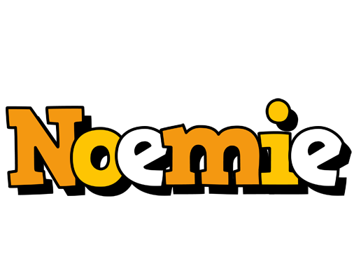 Noemie cartoon logo