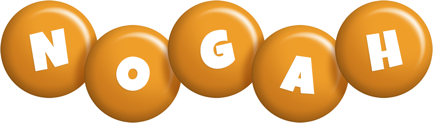 Nogah candy-orange logo
