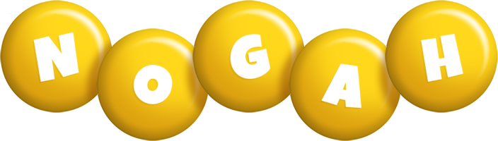 Nogah candy-yellow logo