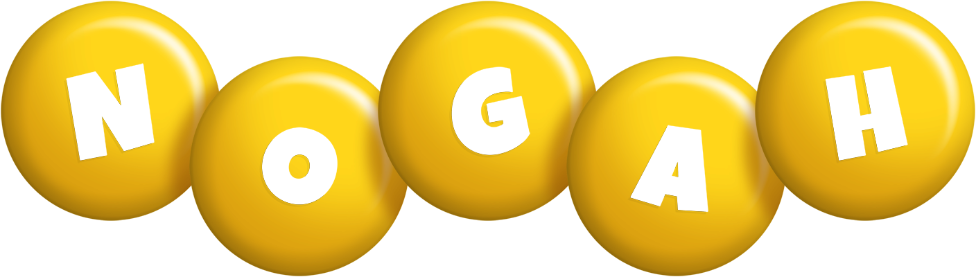 Nogah candy-yellow logo