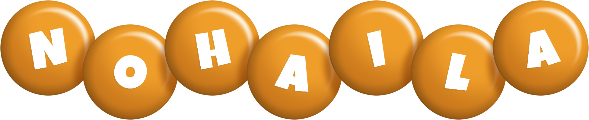 Nohaila candy-orange logo