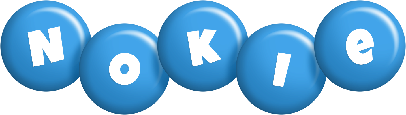 Nokie candy-blue logo