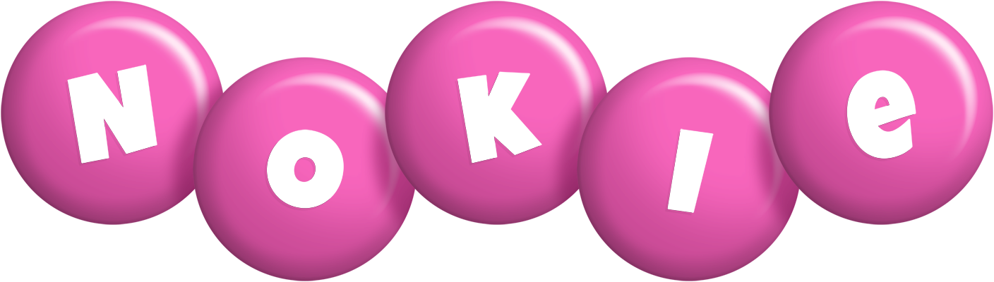 Nokie candy-pink logo
