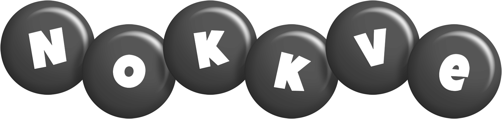 Nokkve candy-black logo