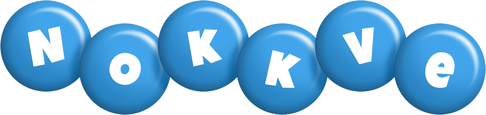 Nokkve candy-blue logo