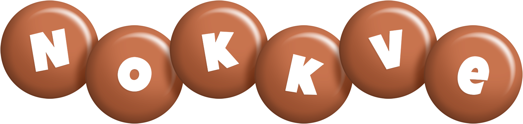 Nokkve candy-brown logo