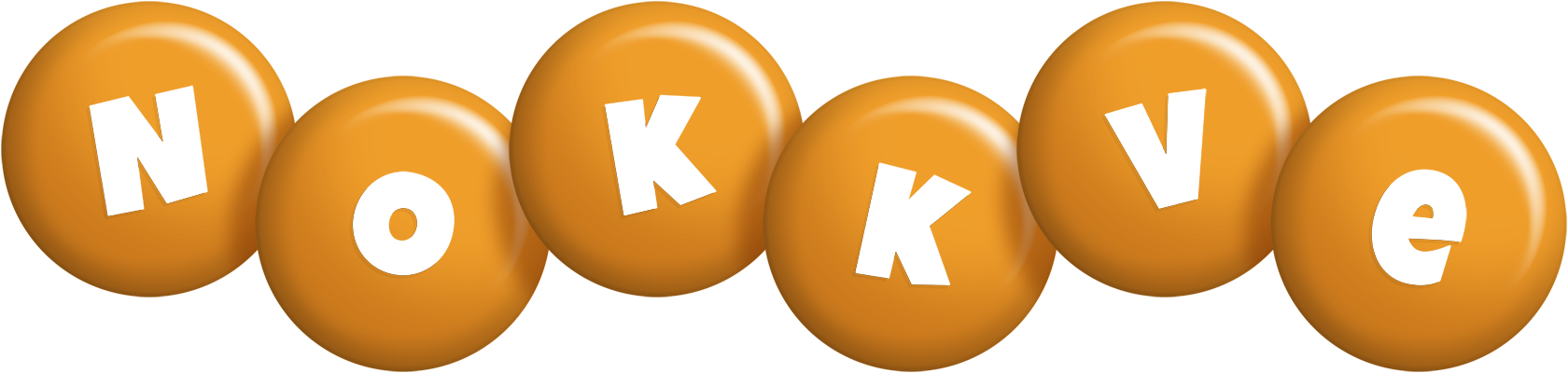 Nokkve candy-orange logo