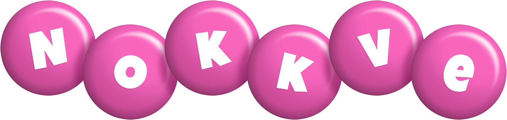 Nokkve candy-pink logo