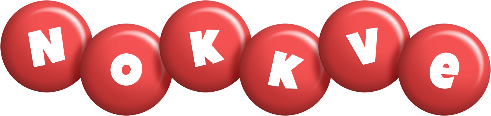 Nokkve candy-red logo