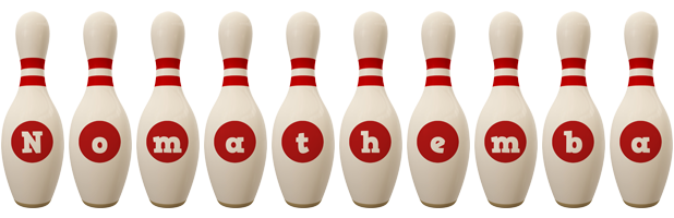 Nomathemba bowling-pin logo