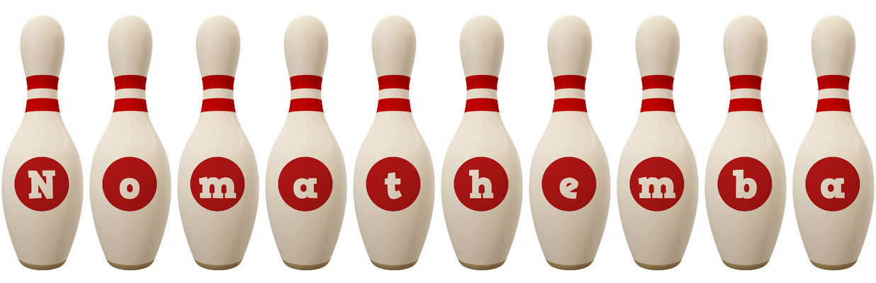 Nomathemba bowling-pin logo