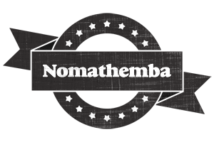 Nomathemba grunge logo