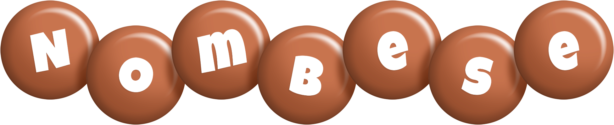 Nombese candy-brown logo