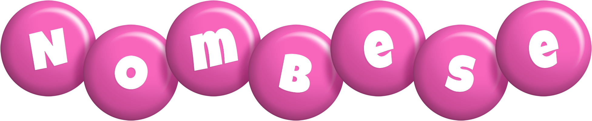 Nombese candy-pink logo