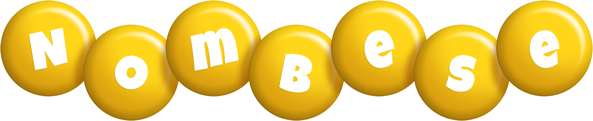 Nombese candy-yellow logo