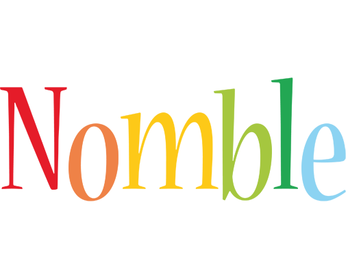 Nomble birthday logo