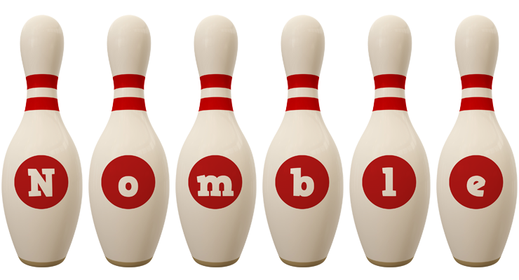 Nomble bowling-pin logo