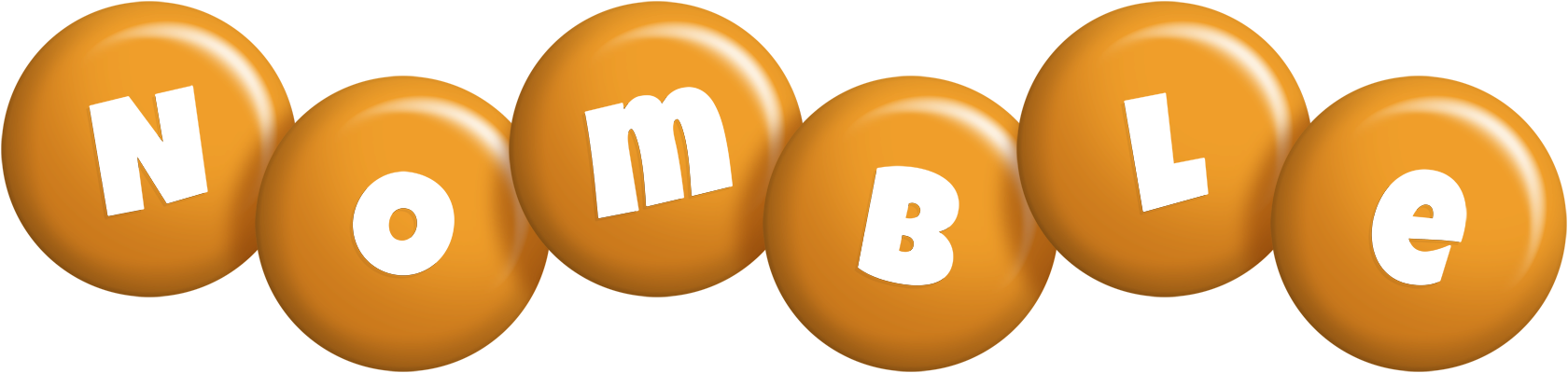 Nomble candy-orange logo