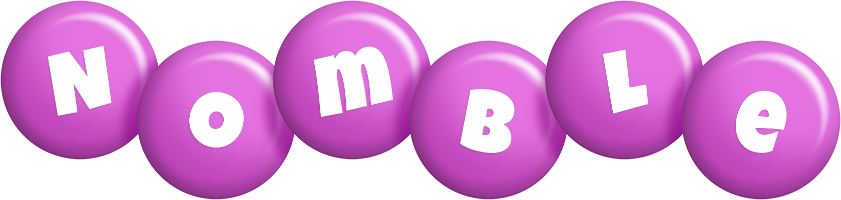 Nomble candy-purple logo