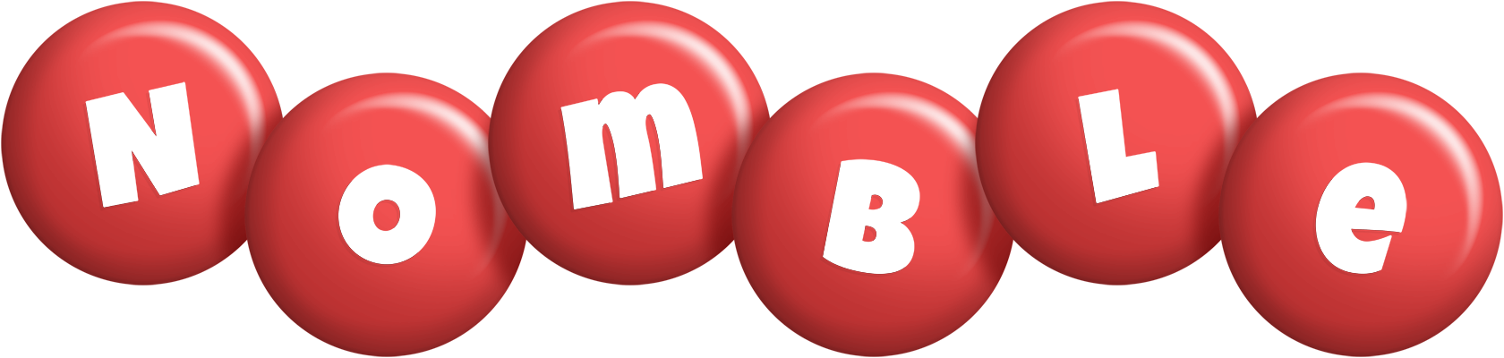 Nomble candy-red logo