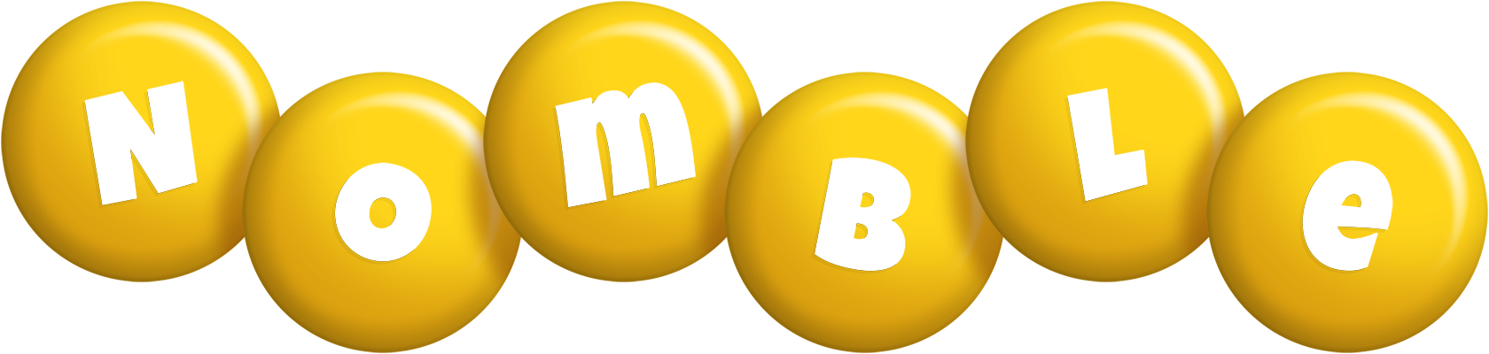 Nomble candy-yellow logo