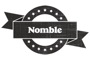 Nomble grunge logo