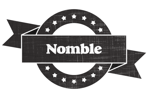 Nomble grunge logo