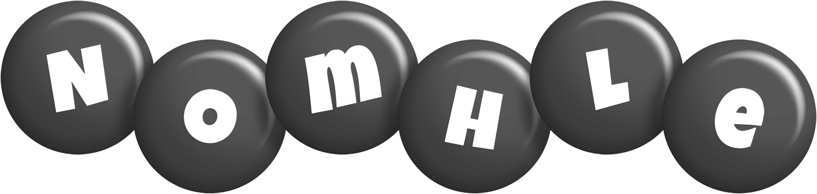 Nomhle candy-black logo
