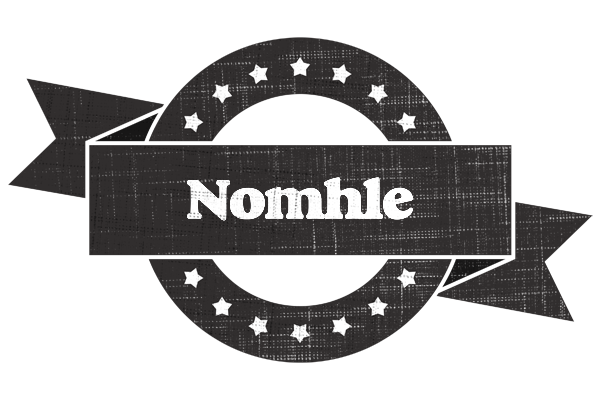 Nomhle grunge logo