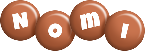 Nomi candy-brown logo