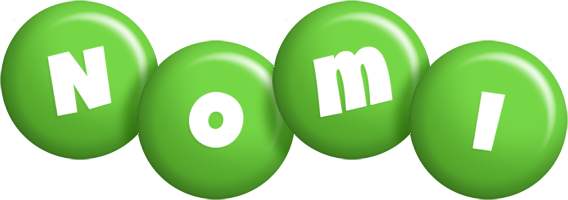 Nomi candy-green logo