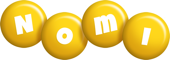 Nomi candy-yellow logo