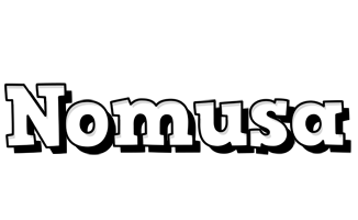Nomusa snowing logo