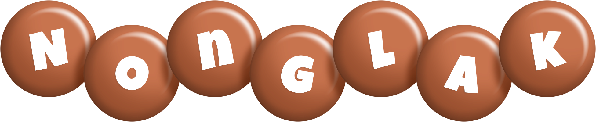 Nonglak candy-brown logo