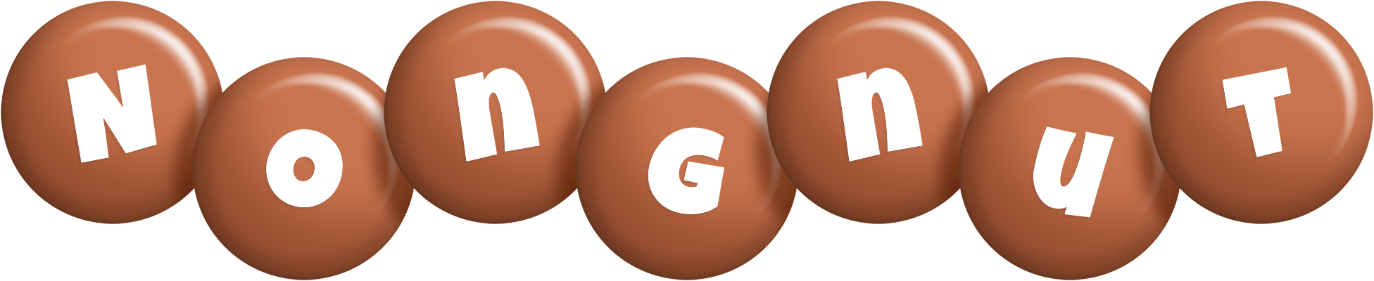 Nongnut candy-brown logo