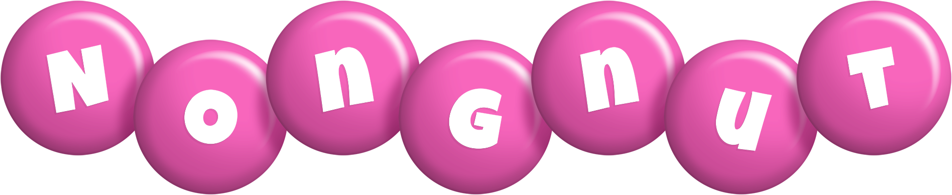 Nongnut candy-pink logo