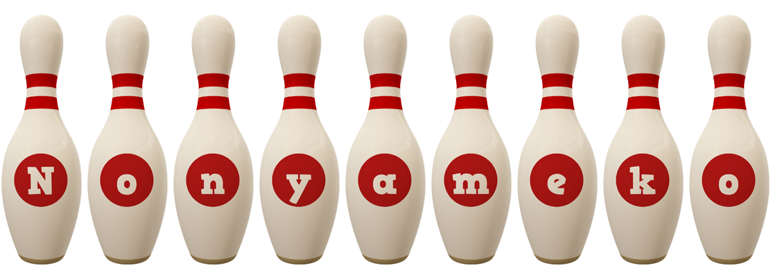 Nonyameko bowling-pin logo