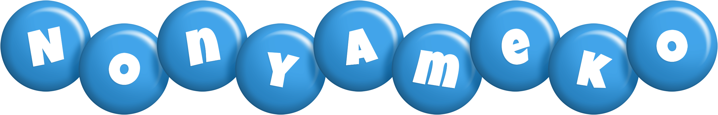 Nonyameko candy-blue logo