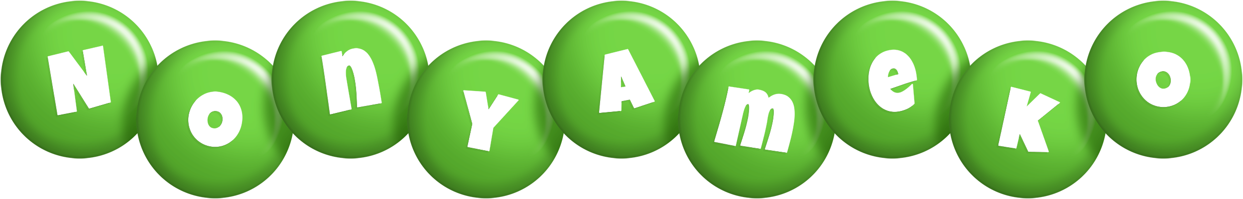 Nonyameko candy-green logo
