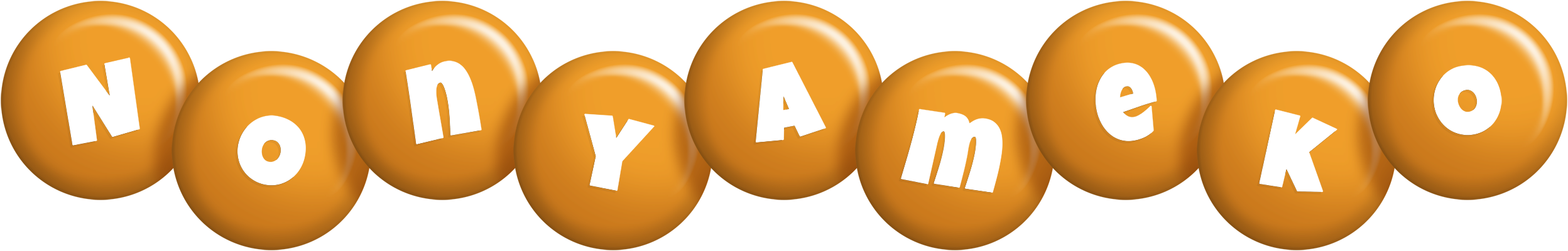 Nonyameko candy-orange logo