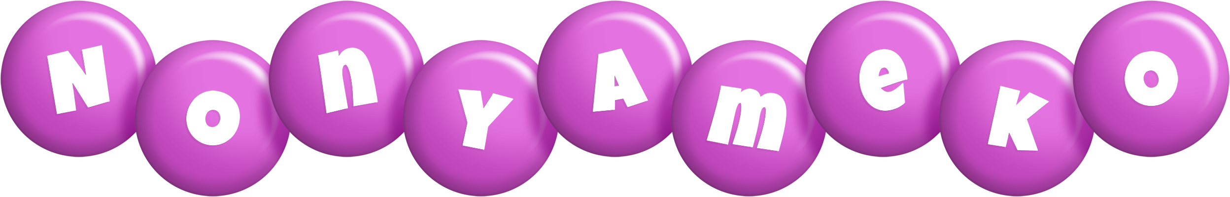Nonyameko candy-purple logo