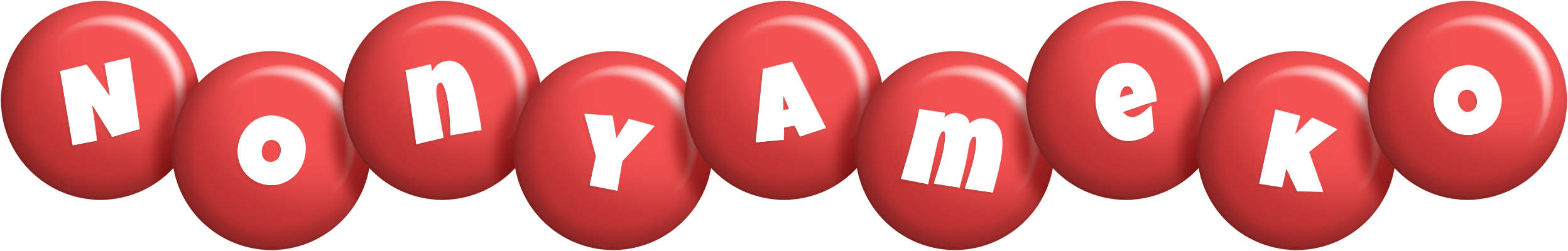 Nonyameko candy-red logo