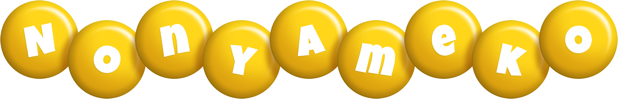 Nonyameko candy-yellow logo
