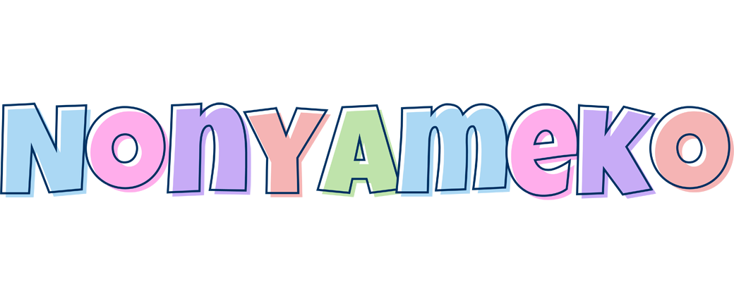 Nonyameko pastel logo