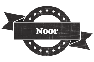 Noor grunge logo