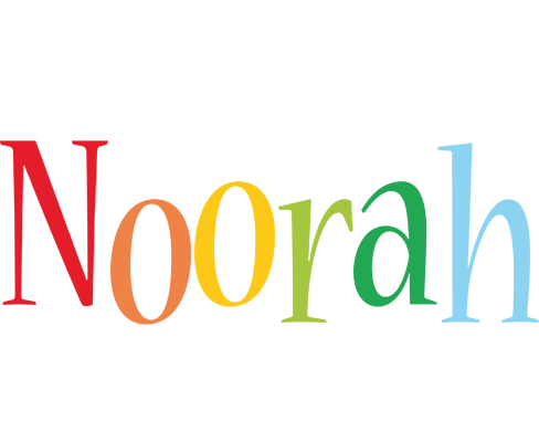 Noorah birthday logo