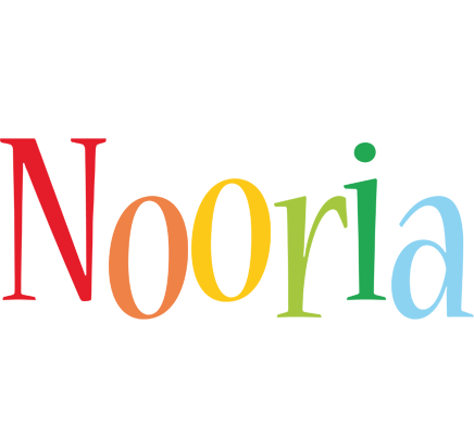 Nooria birthday logo