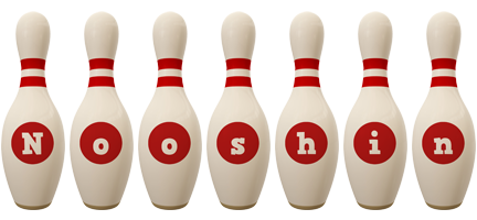 Nooshin bowling-pin logo