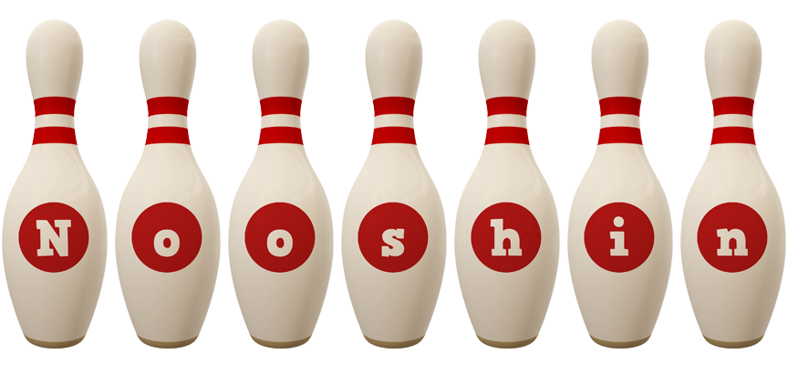 Nooshin bowling-pin logo